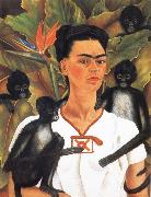 Frida Kahlo Self-Portrait with Monkeys oil painting reproduction
